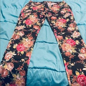 Floral plus size jeans. Never worn. Mint condition